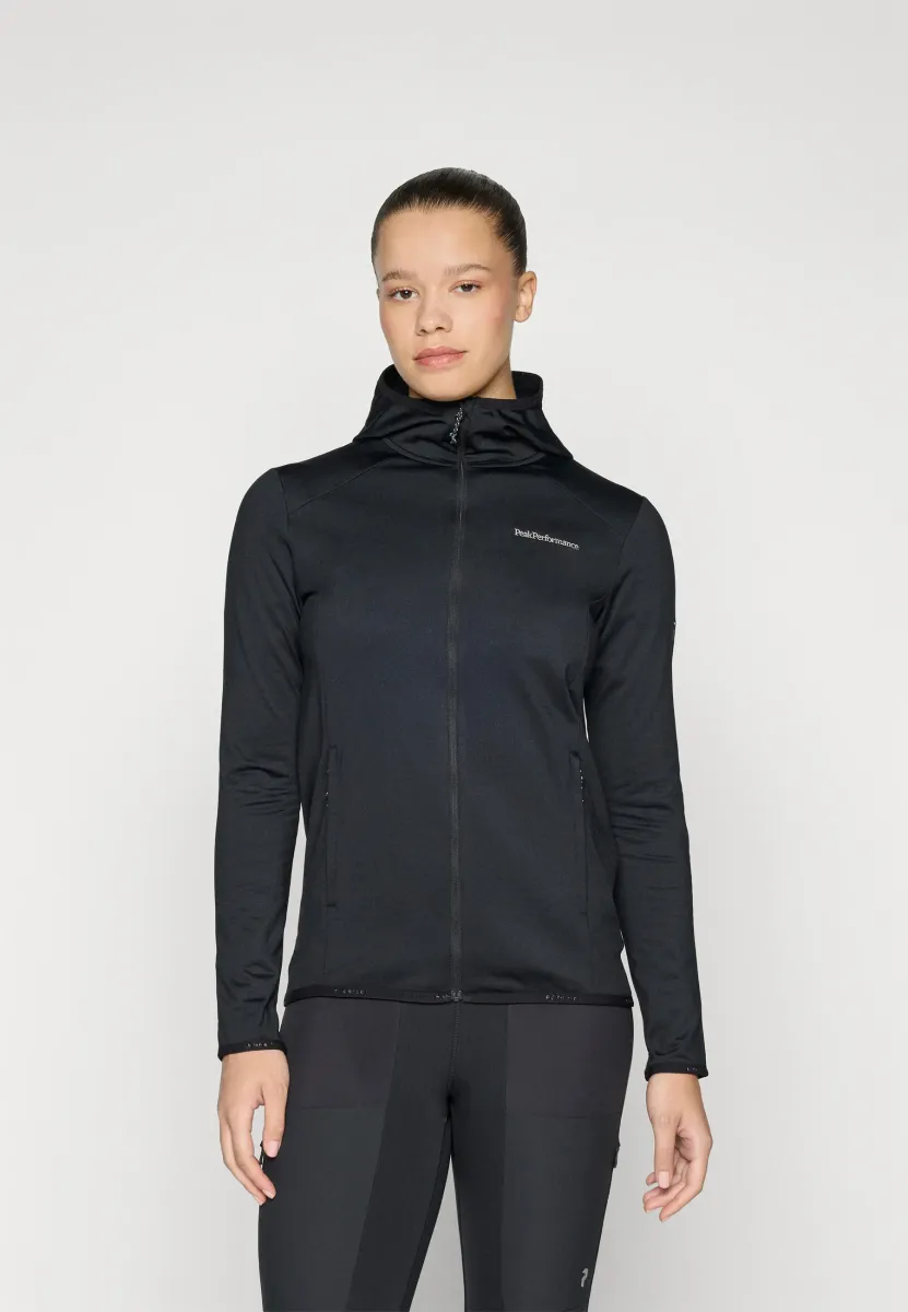LIGHT ZIP HOOD - Sweatjacke - black