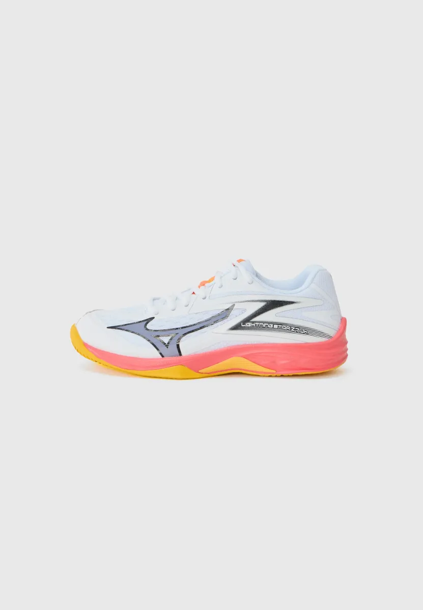 LIGHTNING STAR Z7 UNISEX - Volleyballschuh - white/fiery coral/ citrus