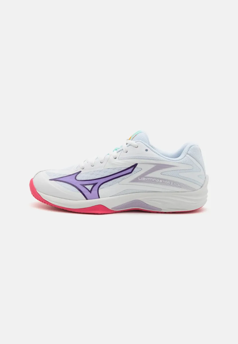 LIGHTNING STAR Z7 UNISEX - Volleyballschuh - white/violet indigo/camellia rose