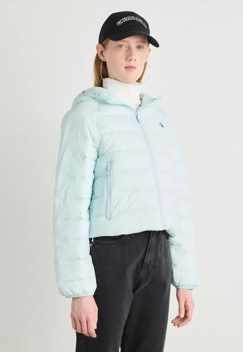 LIGHTWEIGHT QUILTED JACKET - Daunenjacke - light blue