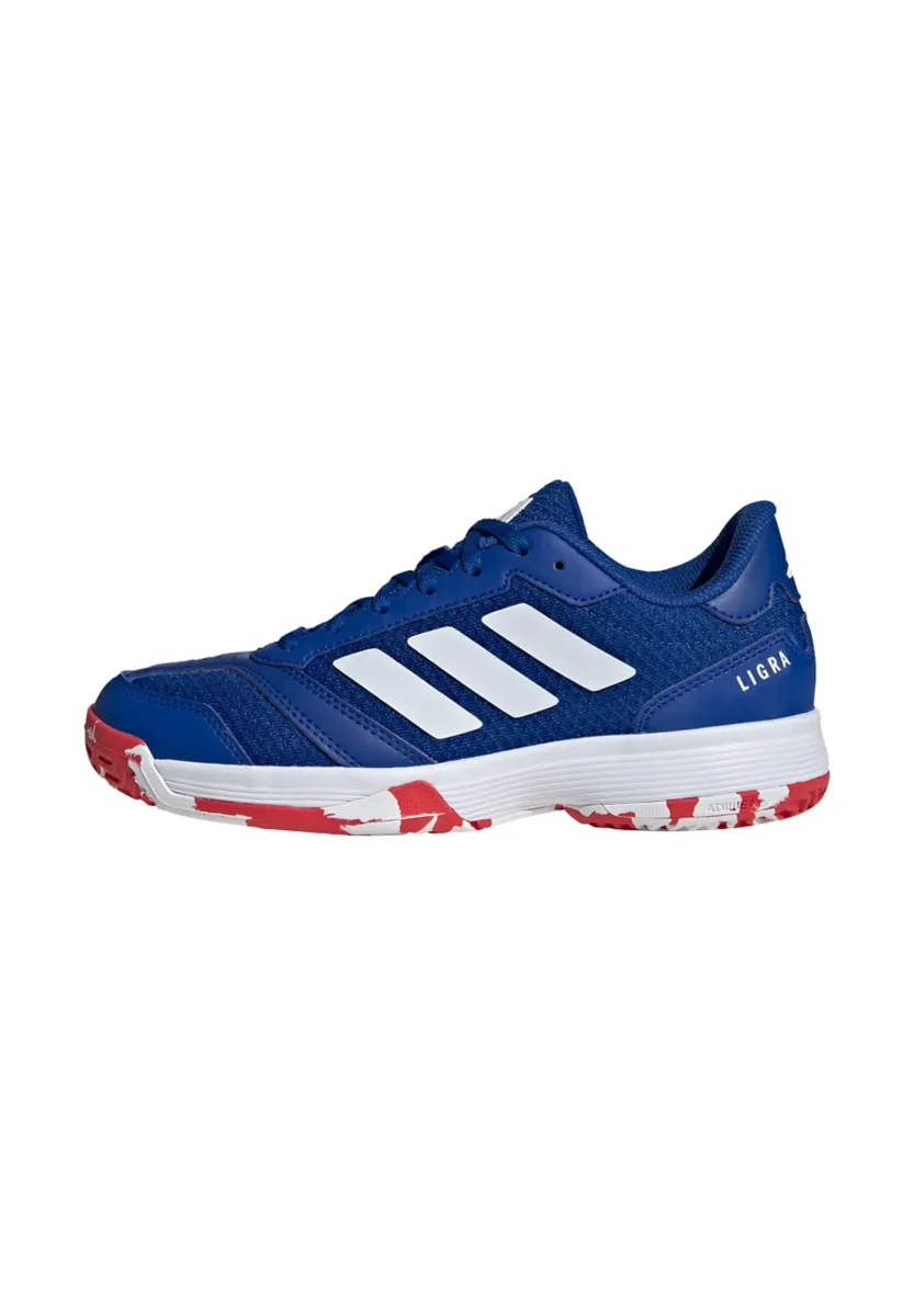 LIGRA 8 INDOOR KIDS - Handballschuh - royal blue cloud white pure ruby