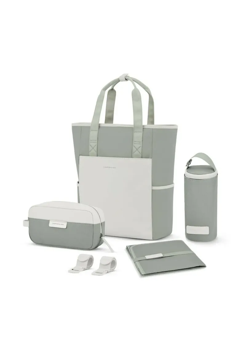 LINDBY DIAPER - Wickeltasche - muted sage