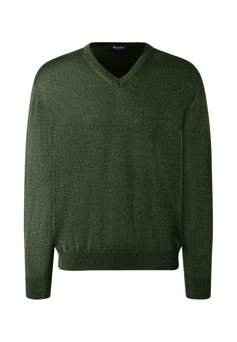LINE V-AUSSCHNITT - Strickpullover - moos garden