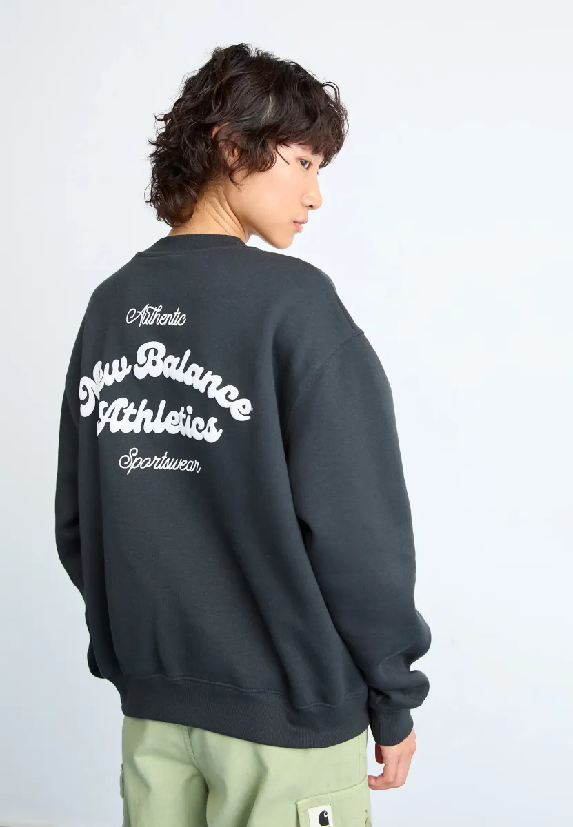 LINEAR HERITAGE CREW - Sweatshirt - black
