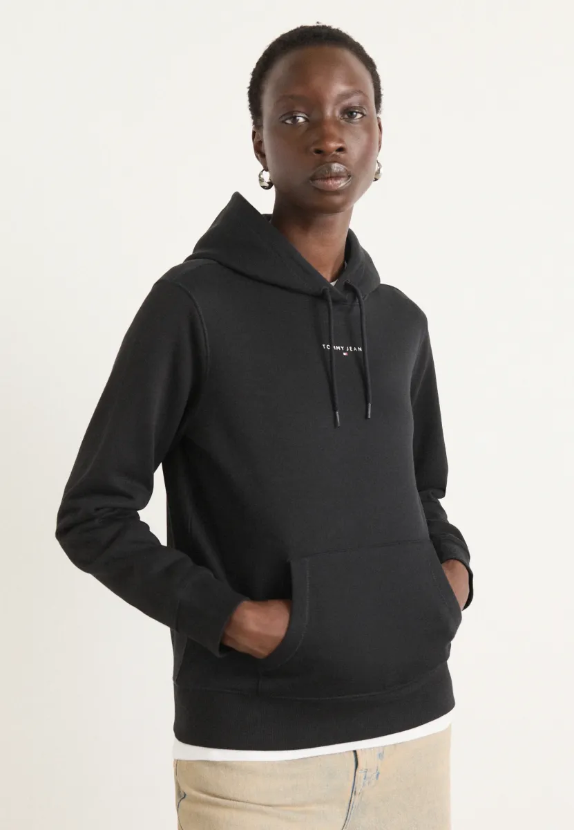 LINEAR HOODIE - Kapuzenpullover - black