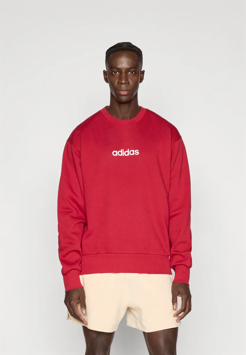 LINEAR - Sweatshirt - active maroon/white