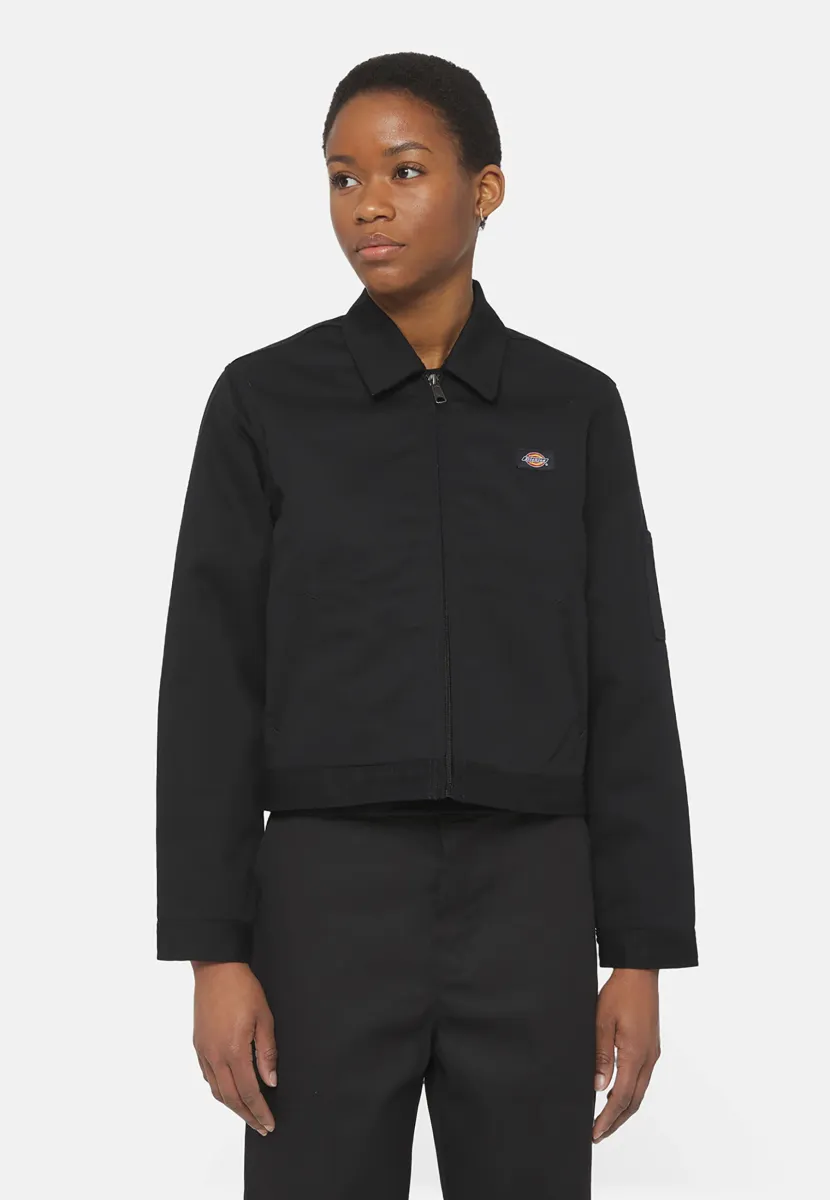 LINED EISENHOWER CROP W REC - Übergangsjacke - black
