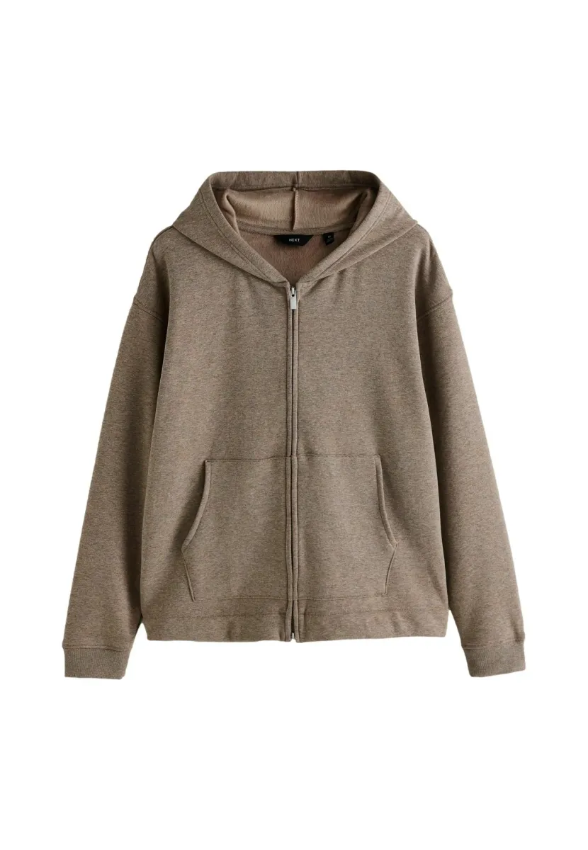 LINED THROUGH - Sweatjacke - stone neutral