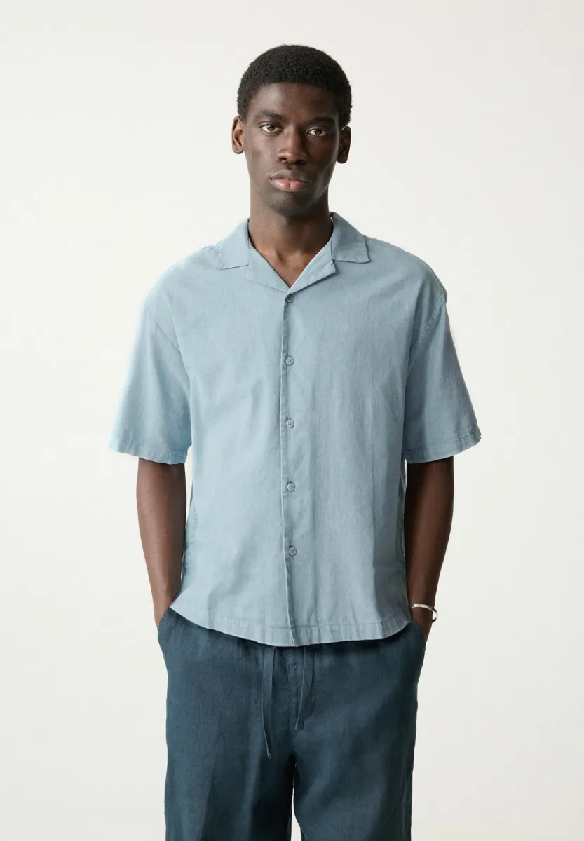 LINEN BLEND - Hemd - blue