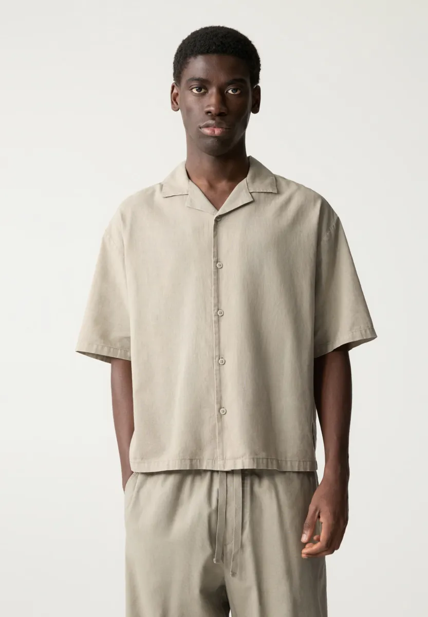LINEN BLEND - Hemd - ochre