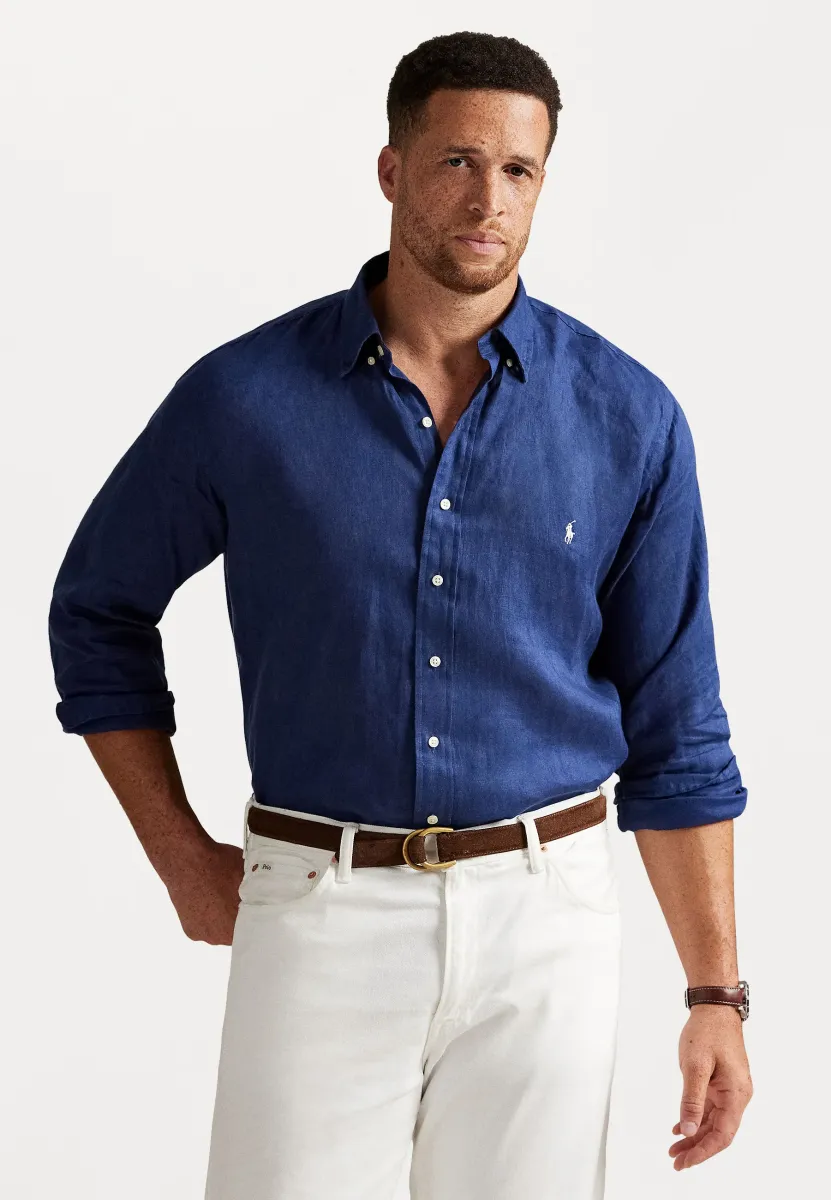 LINEN SHIRT - Hemd - rustic navy