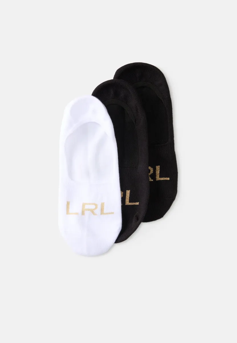 LINER 3 PACK - Füßlinge - black/white