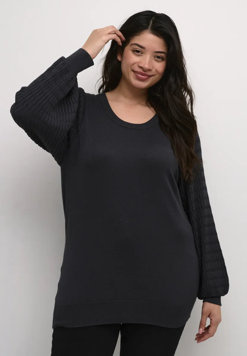 LINI - Strickpullover - black oyster