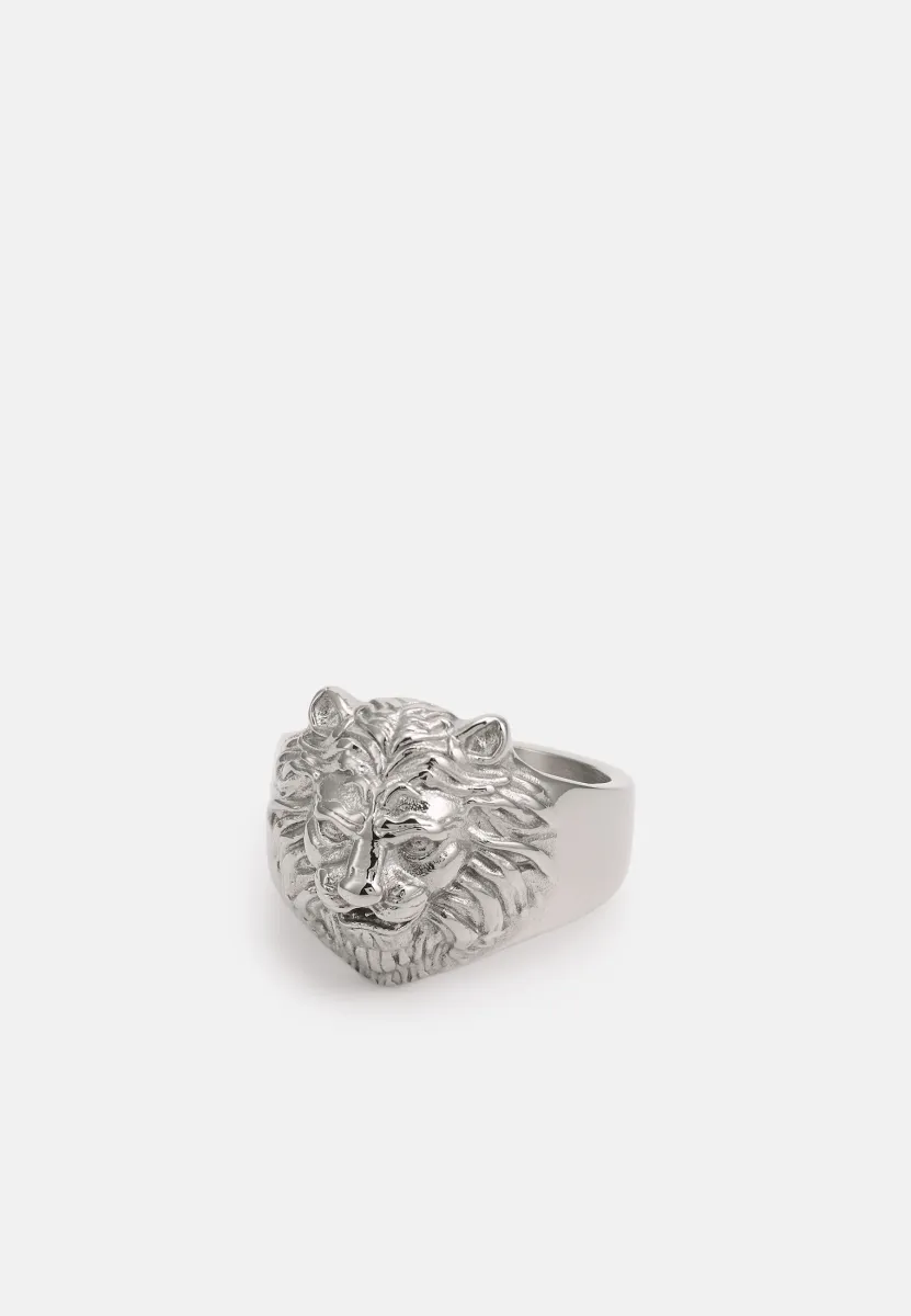 LION HEAD - Ring - silver-coloured