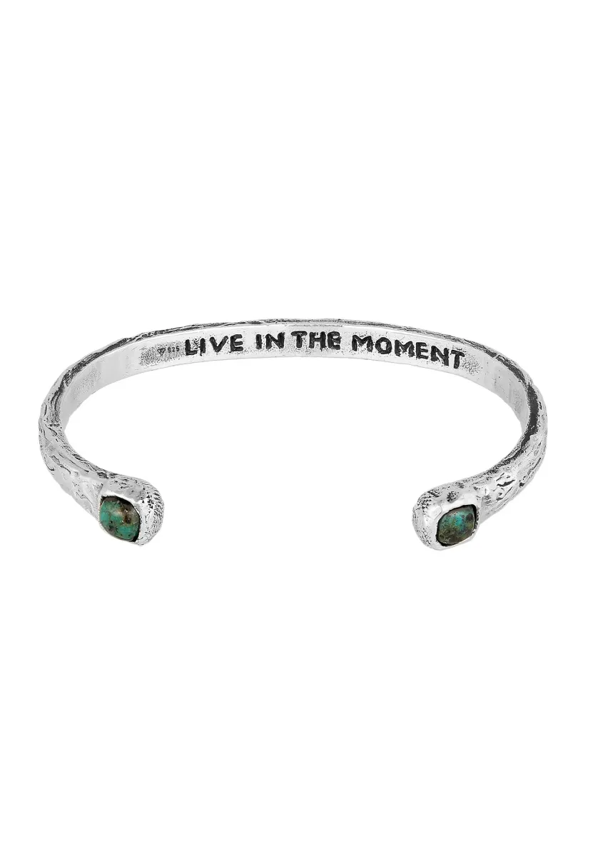 LIVE IN THE MOMENT - Armband - silberfarben