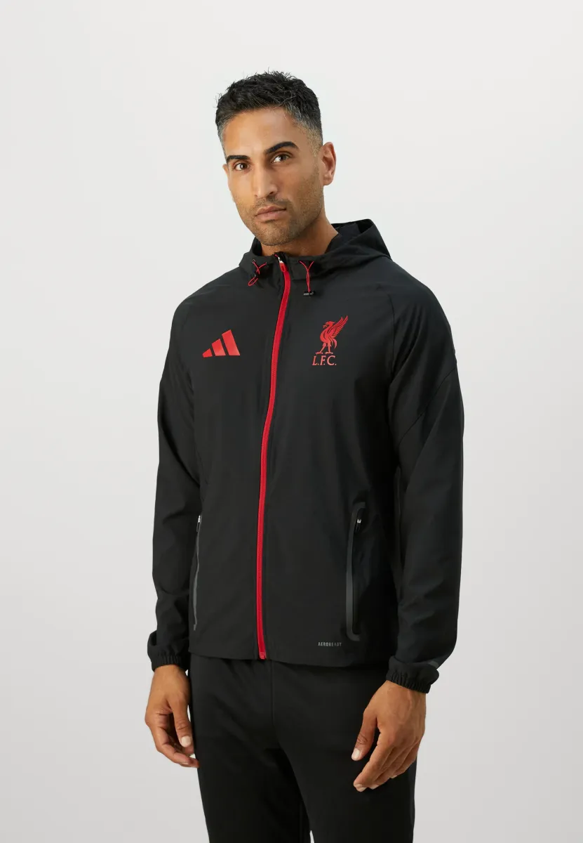LIVERPOOL FC TIRO25 COMPETITION VIS TECH TRACK JACKET - Trainingsjacke - black/strawberry red