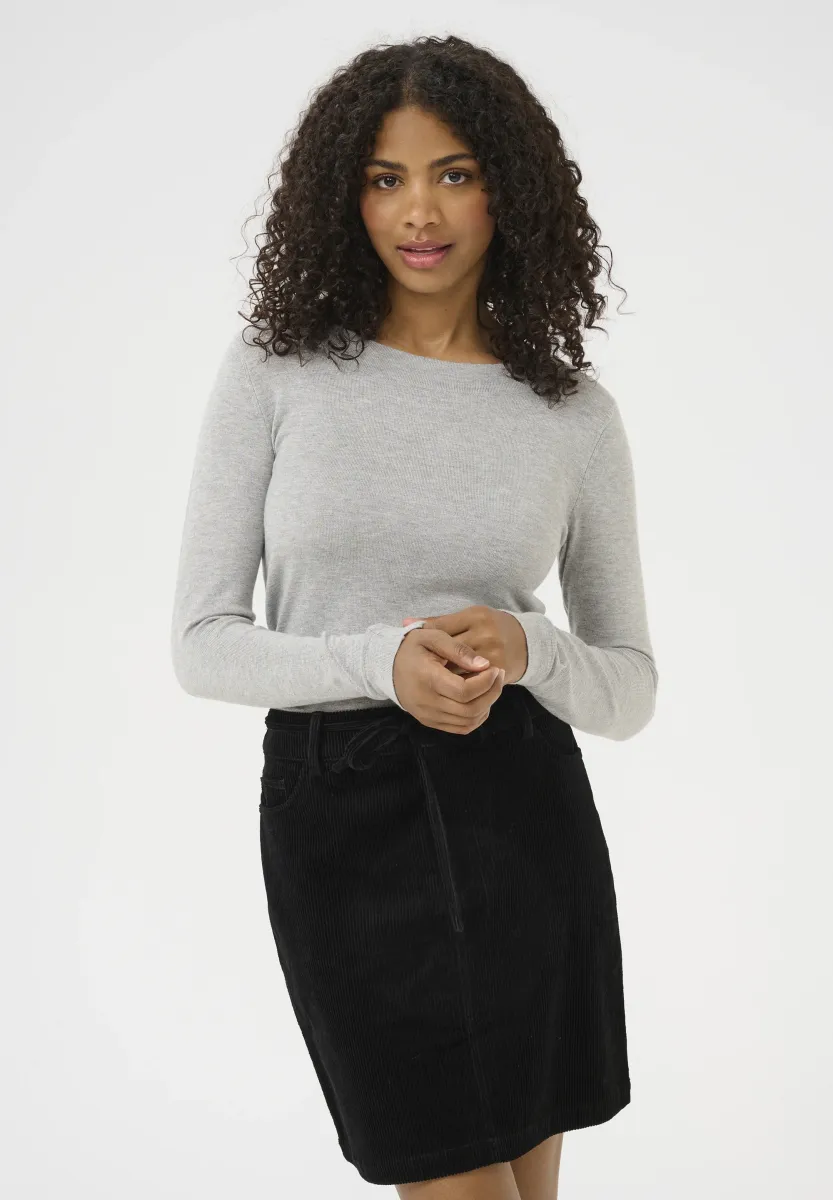 LIZZA - Strickpullover - light grey melange