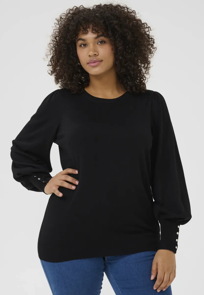 LIZZY - Strickpullover - black deep