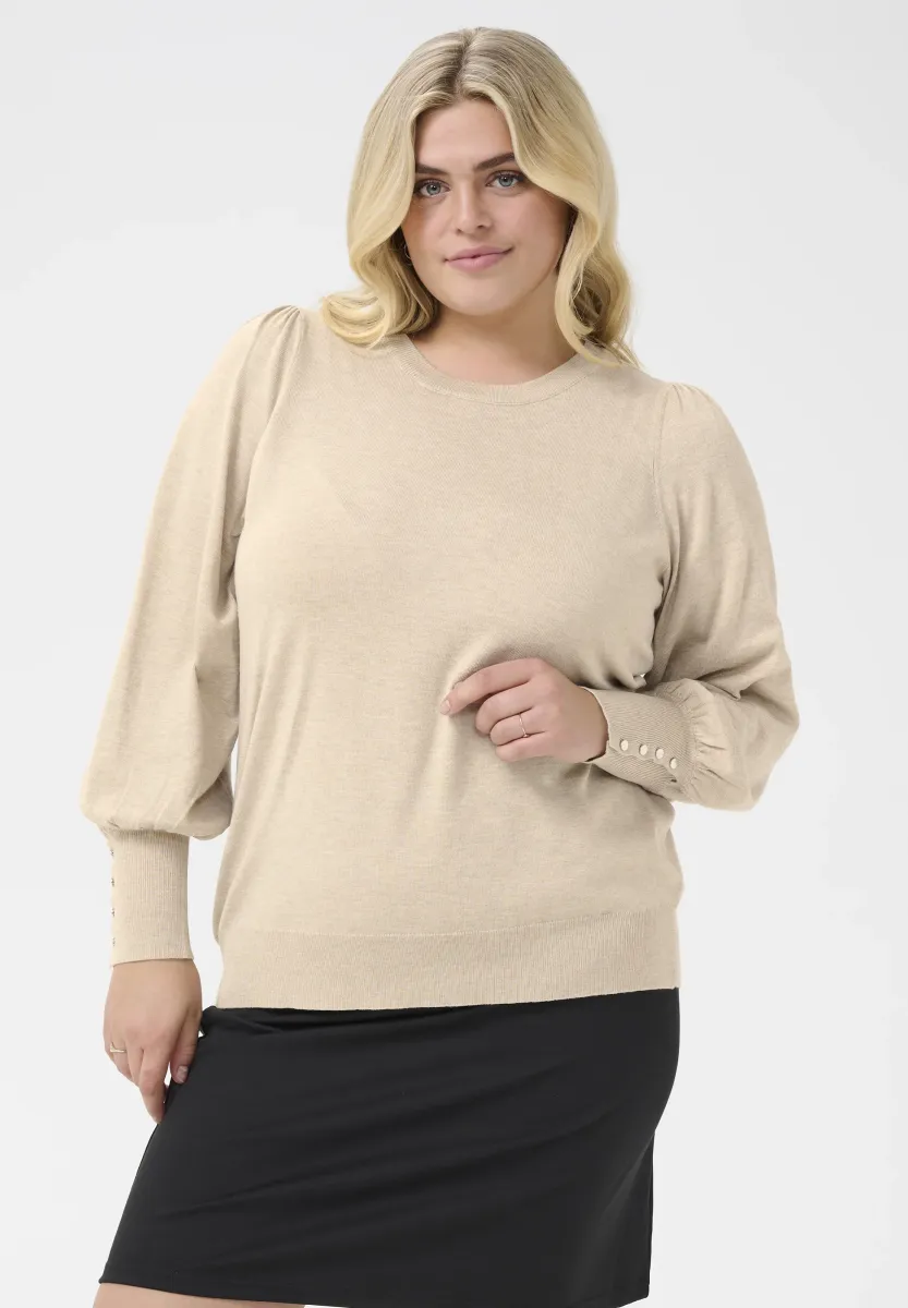 LIZZY - Strickpullover - feather gray melange