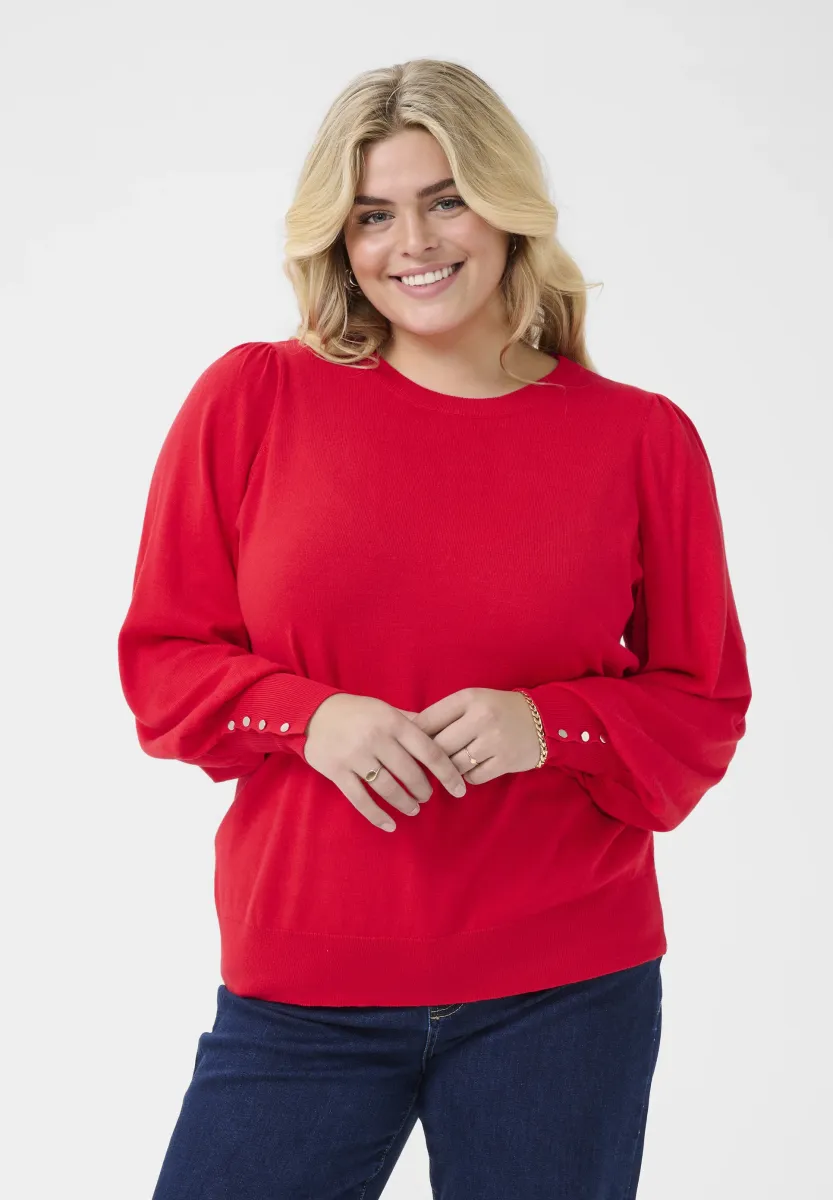 LIZZY - Strickpullover - true red