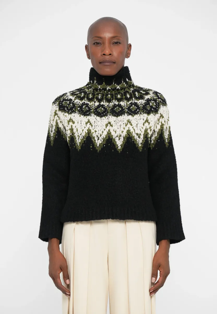 LIZZY SWEATER - Strickpullover - black