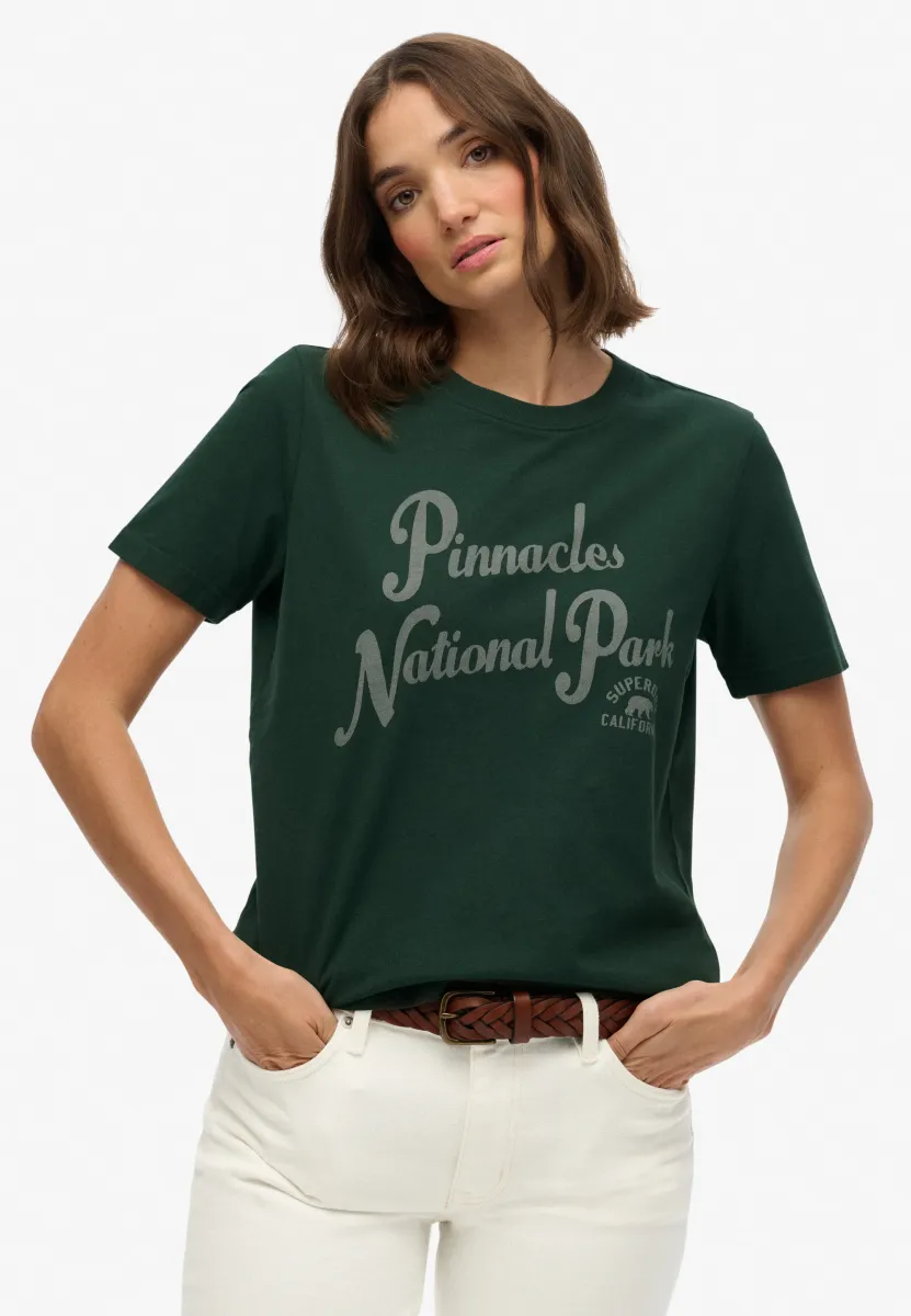 LO-FI OUTDOORS  - T-Shirt print - enamel green