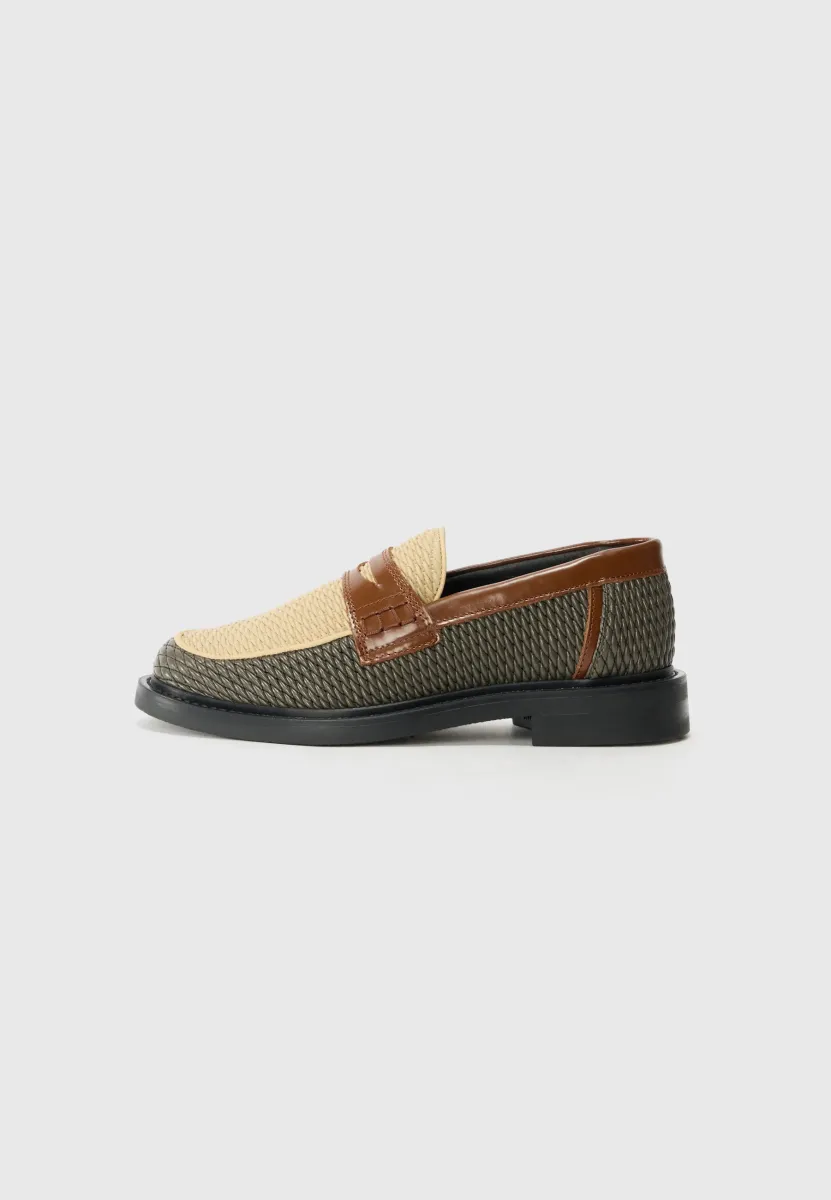 LOAFER REED - Business-Slipper - beige/green