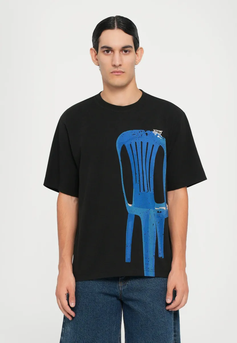 LOCAL OBJECTS HALF SLEEVES TEE - T-Shirt print - black