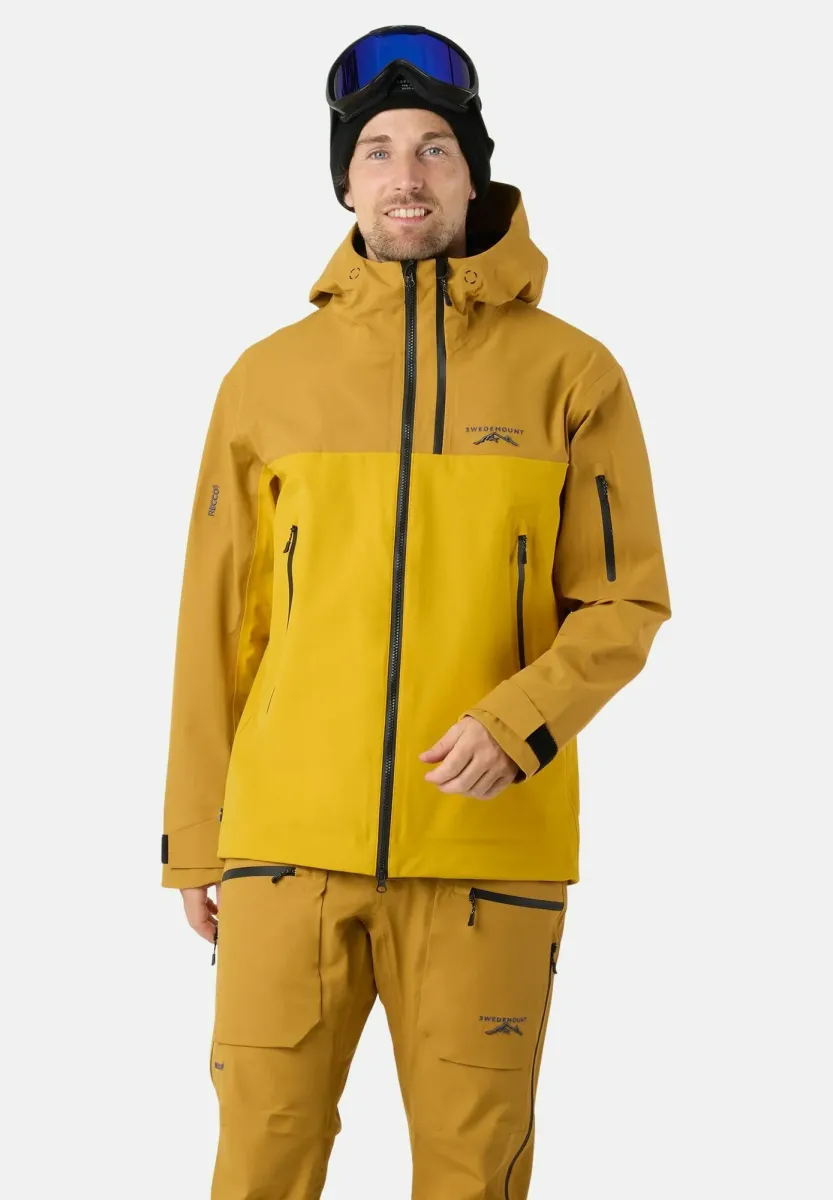 LOFOTEN 3L SHELL FULLZIP - Skijacke - dk mustard yellow mustard yellow