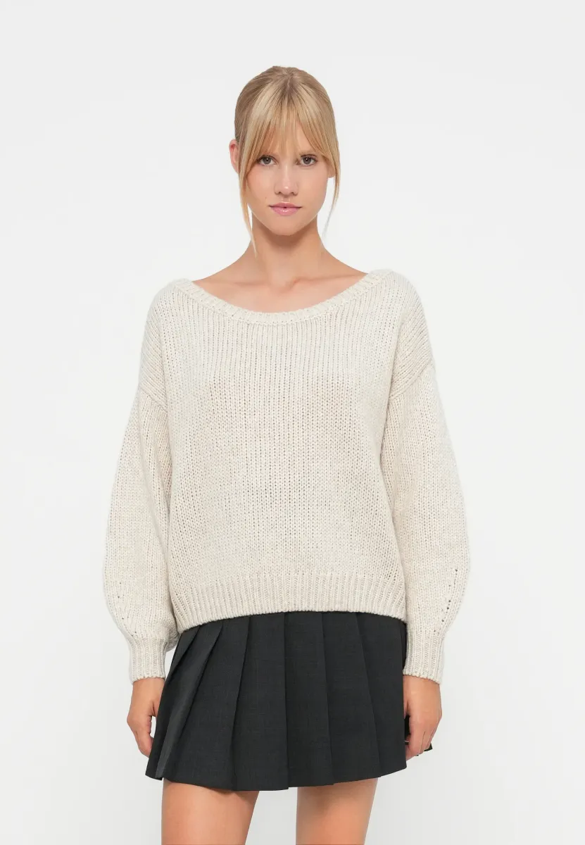LOFTY SLOUCHY SWEATER SOLIDS - Strickpullover - beige
