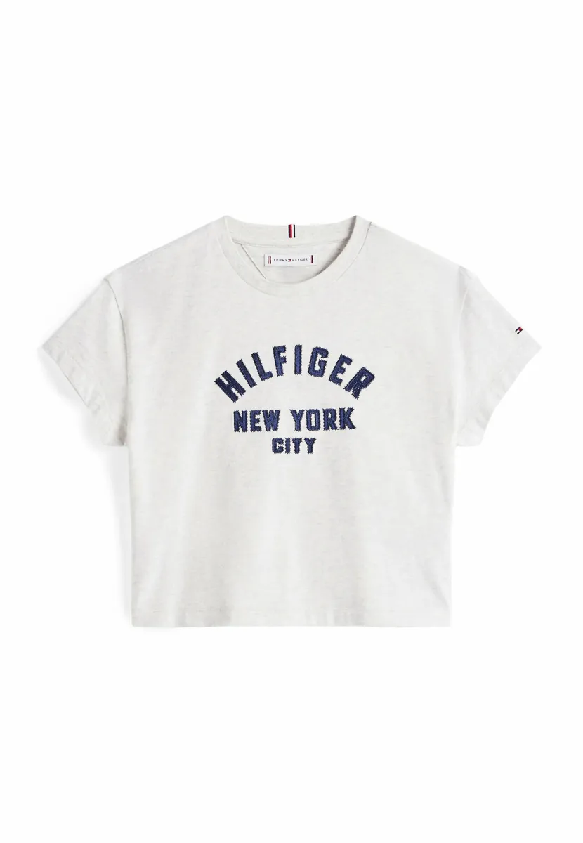 LOGO APPLIQUÉ RELAXED  - T-Shirt print - grey heather