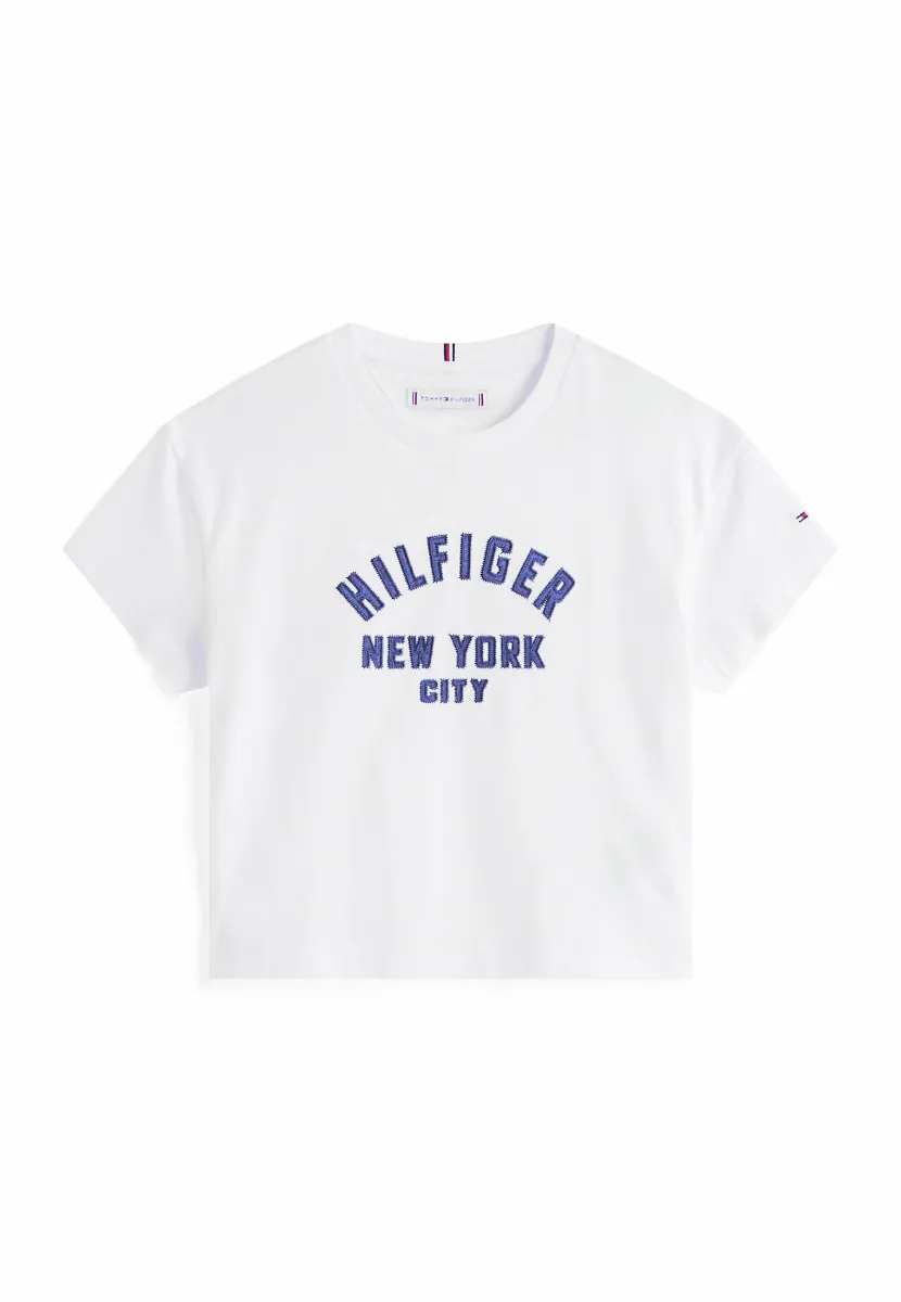 LOGO APPLIQUÉ RELAXED  - T-Shirt print - white