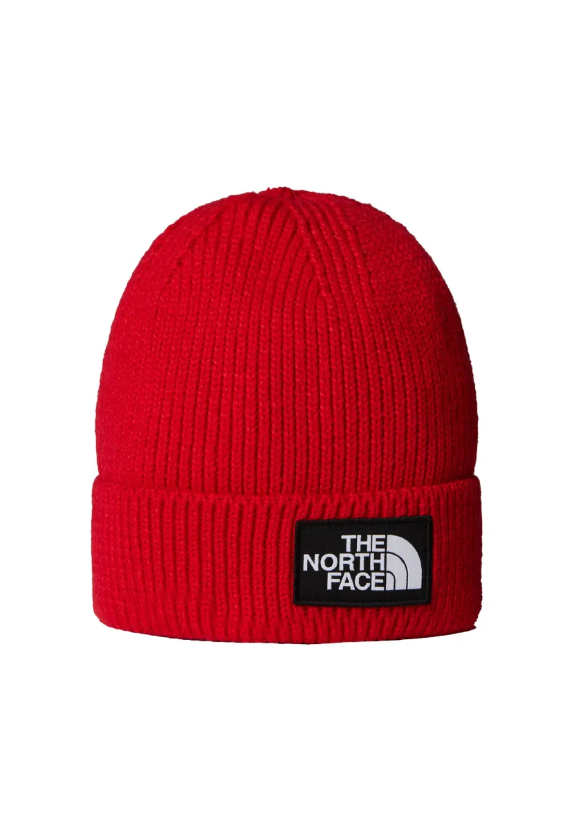 LOGO BOX CUFFED BEANIE UNISEX - Mütze - tnf red