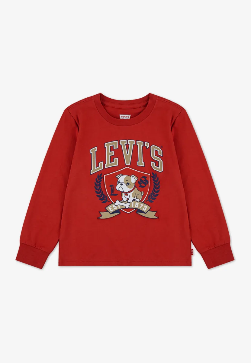 LOGO BULLDOG CREST TEE - Langarmshirt - cardinal