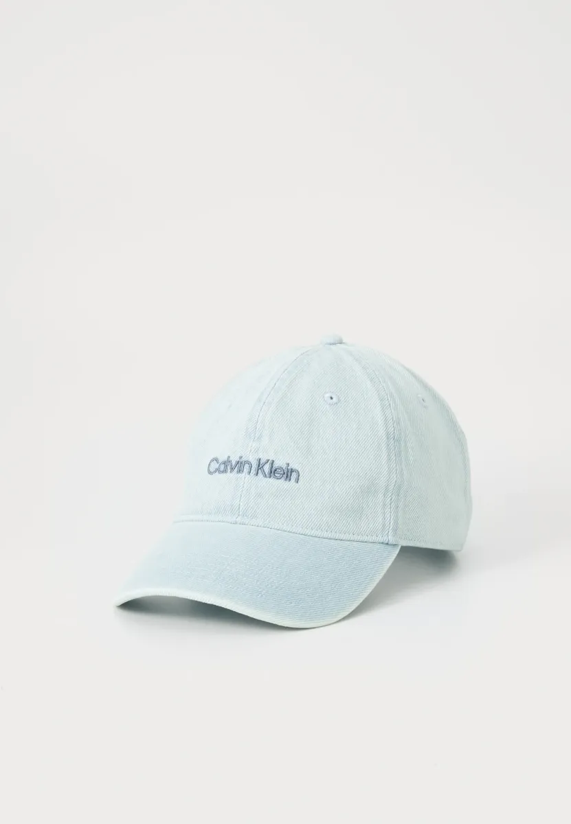 LOGO - Cap - light wash denim