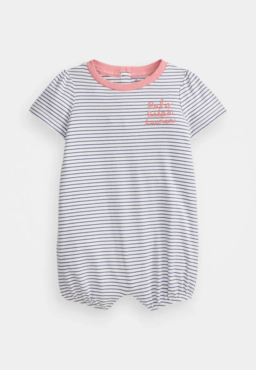 LOGO COTTON JERSEY BUBBLE SHORTALL - Strampler - classic blue/white