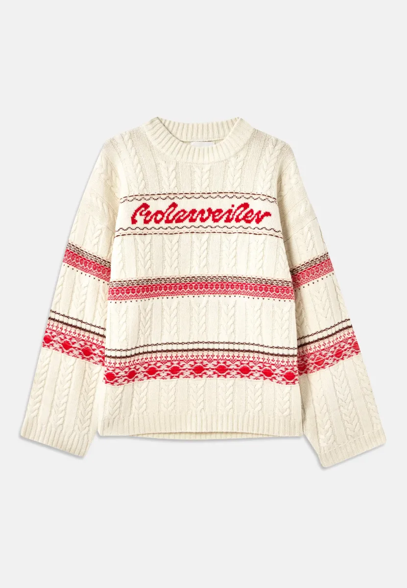 LOGO CREW UNISEX - Strickpullover - red