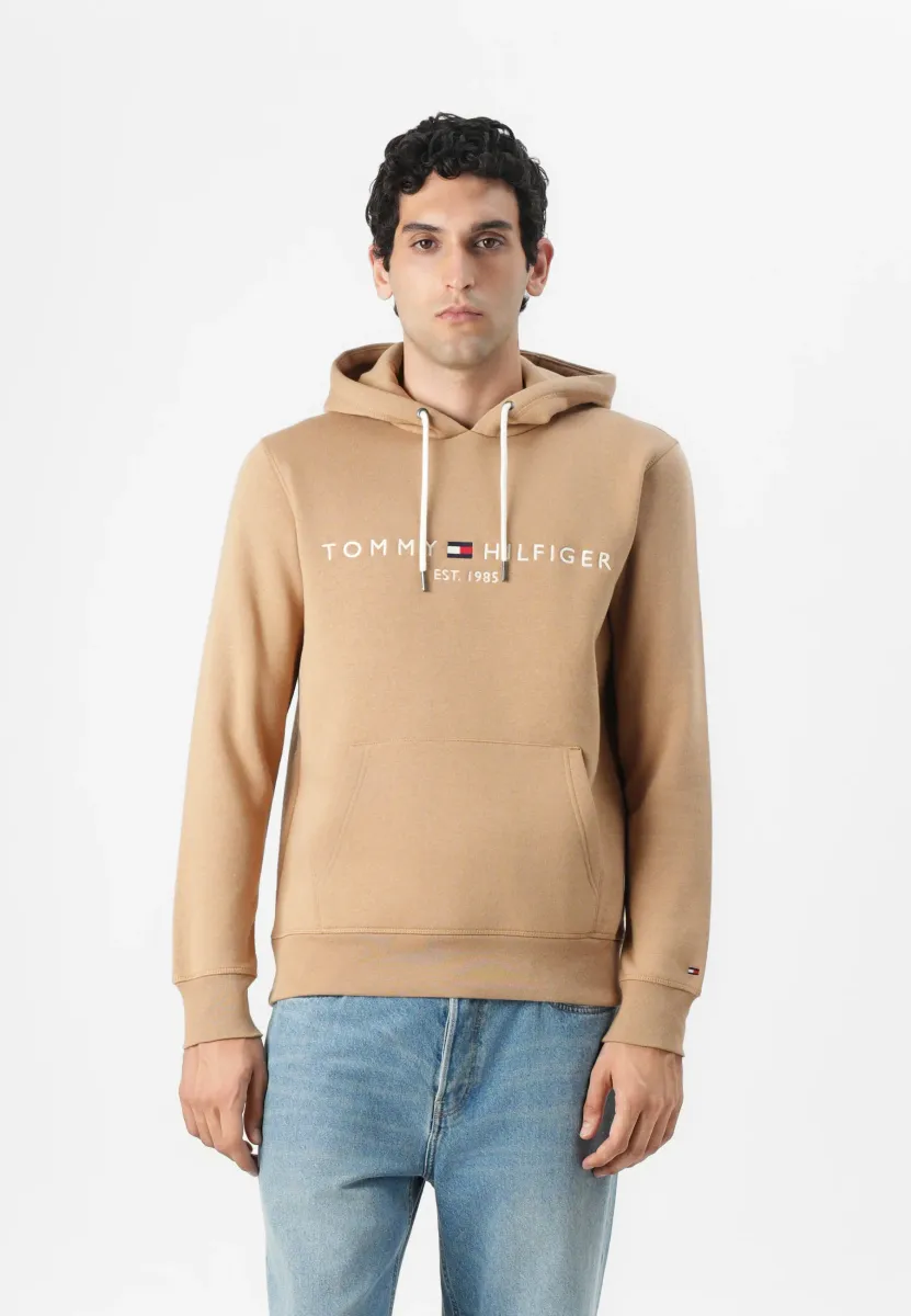 LOGO HOODY - Kapuzenpullover - timeless camel