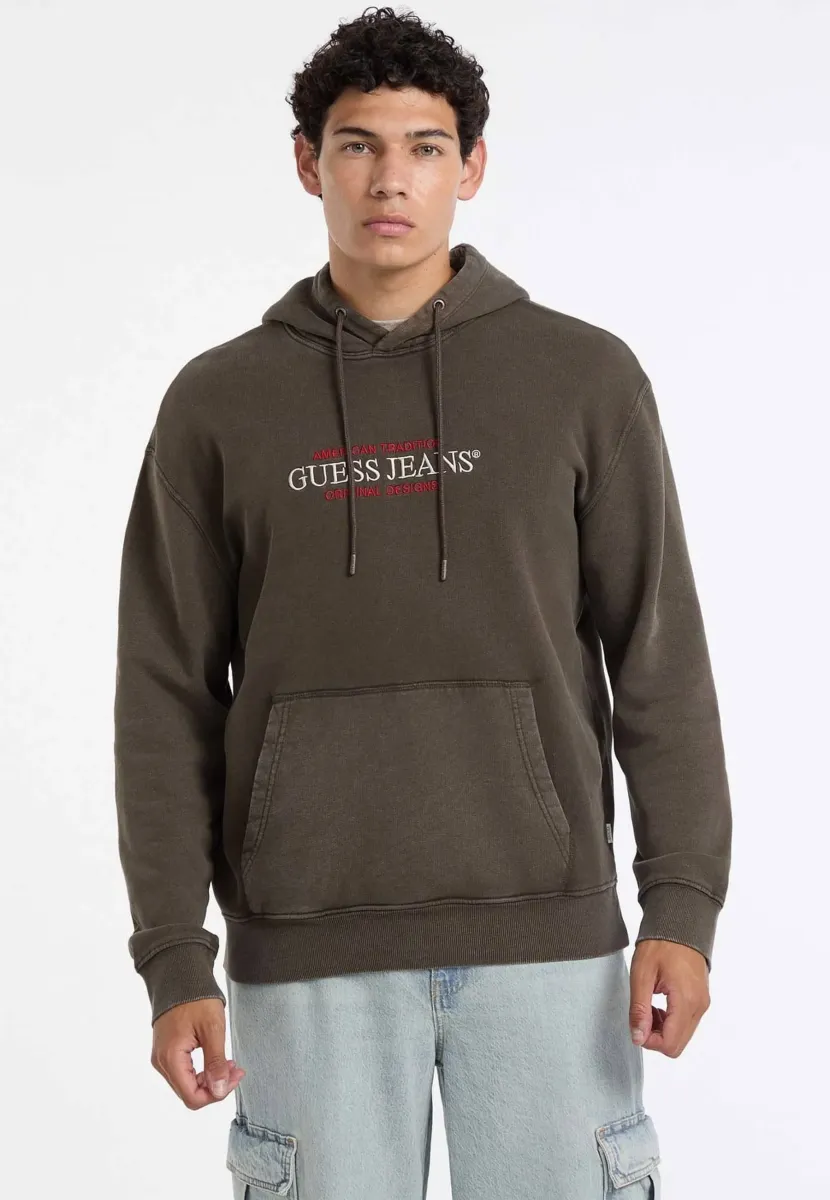 LOGO - Kapuzenpullover - braun