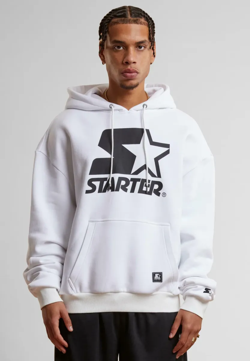 LOGO - Kapuzenpullover - white