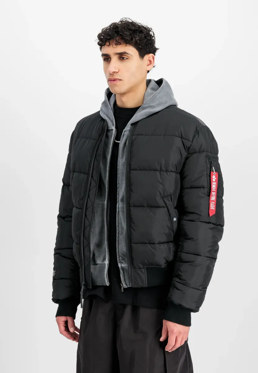 LOGO PUFFER - Bomberjacke - black