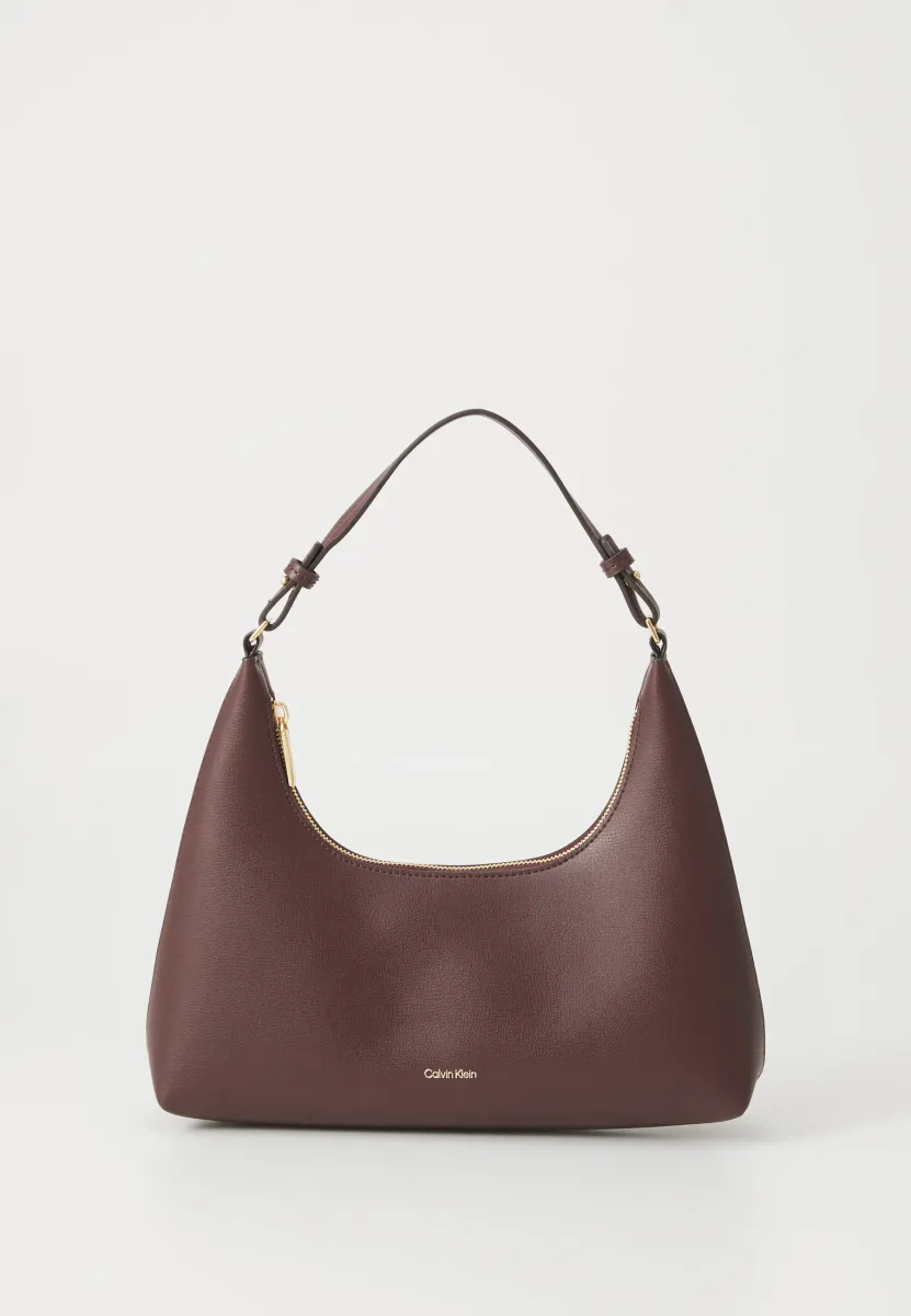LOGO SHOU﻿LDER BAG - Handtasche - fudge/espresso