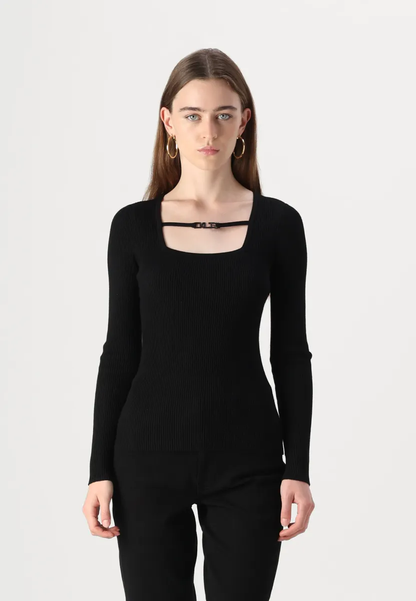 LOGO  - Strickpullover - black