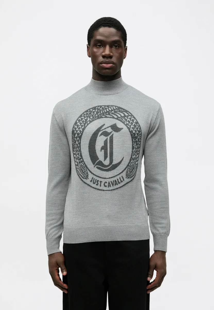LOGO - Strickpullover - grigio melange