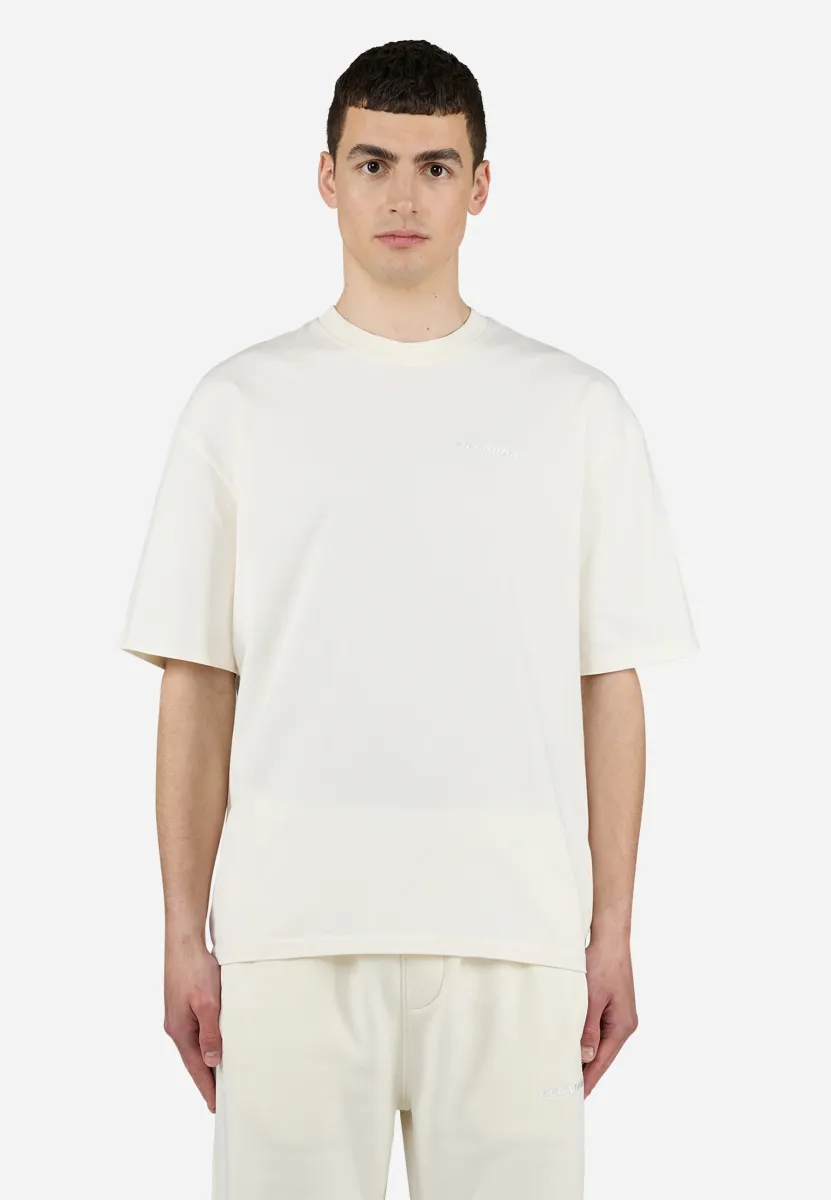LOGO TEE - T-Shirt basic - washed unbleached white gum