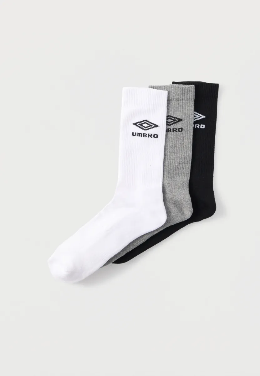 LOGO UNISEX 3 PACK - Socken - black/white/grey