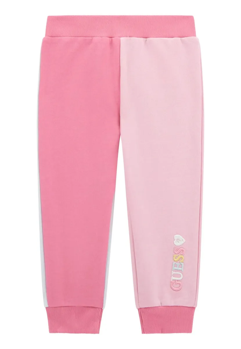 LOGOSTICKEREI - Stoffhose - mehrfarbe rose