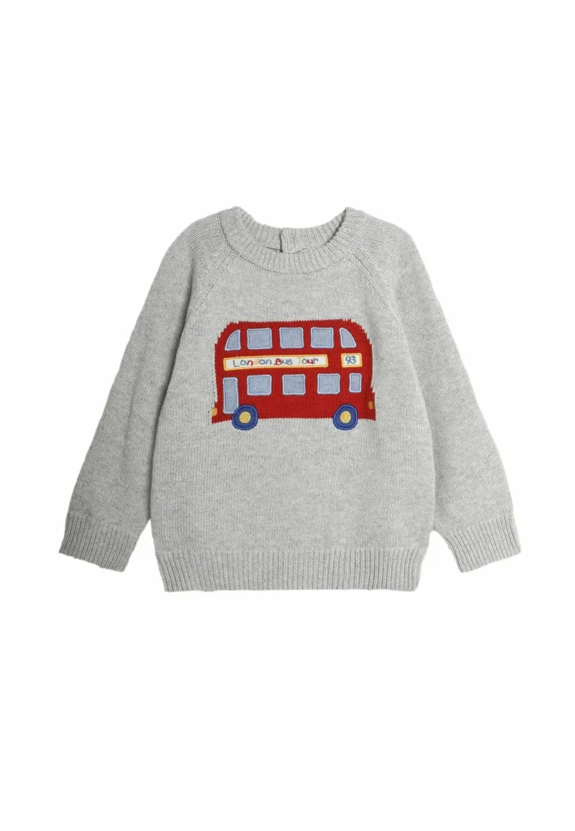 LONDON BUS  - REGULAR FIT - Strickpullover - marl grey