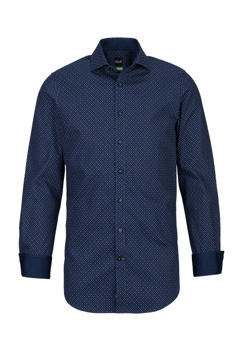 LONDON NEW KENT LANGARM SLIM FIT - Hemd - dark blue