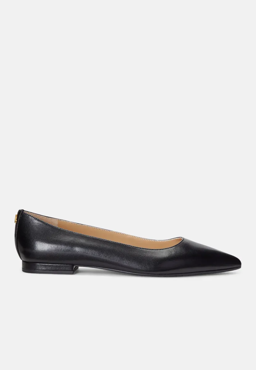 LONDYN BURNISHED LEATHER BALLET FLAT - Klassischer Ballerina - black